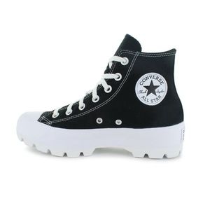 Converse Chuck Taylor All Star Lugged High-Top Black & White Sneakers